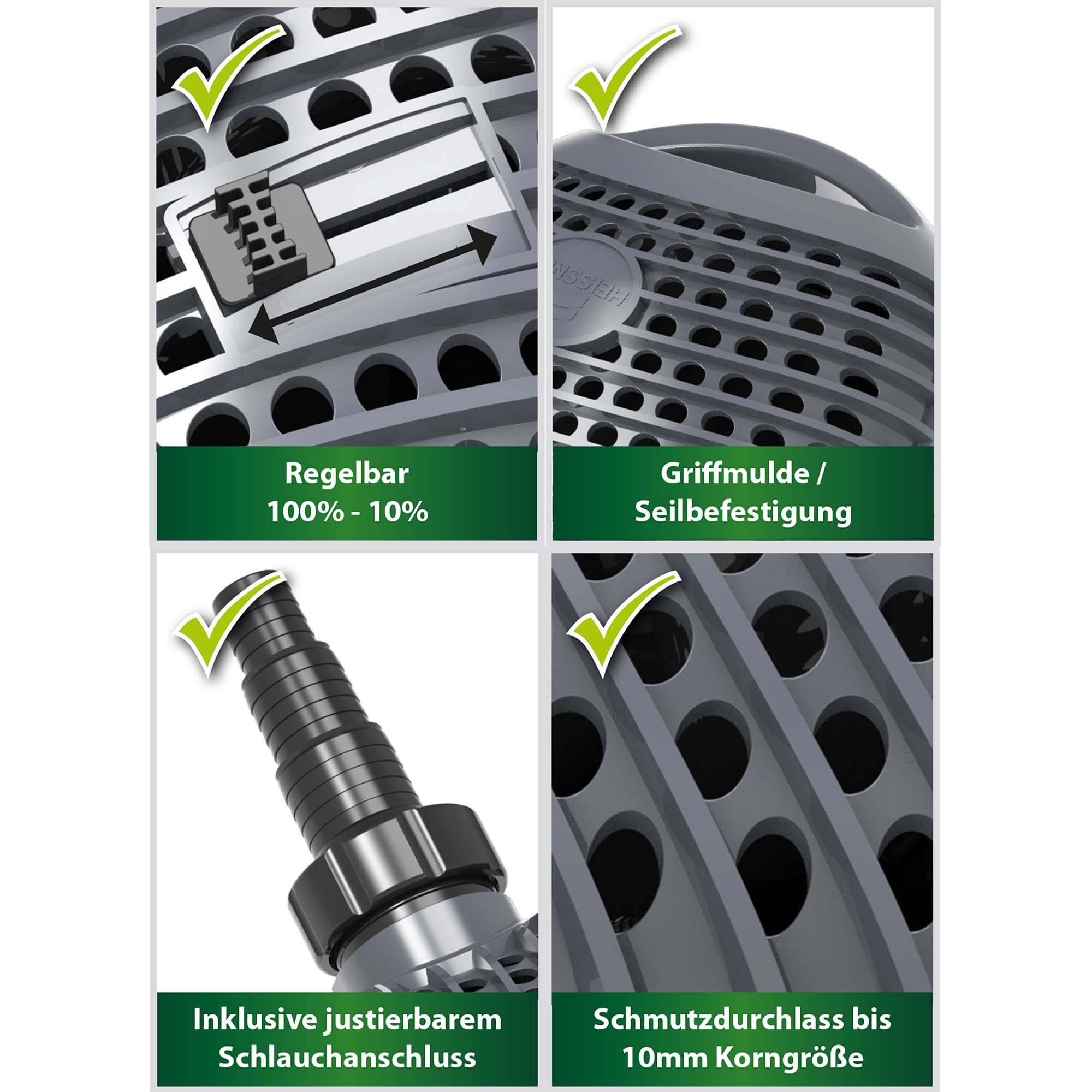Heissner Aqua Craft eco Filter- und Bachlaufpumpe 7000 l/h, 65W Heissner Aqua Craft eco Filter- und Bachlaufpumpe 7000 l/h, 65W
